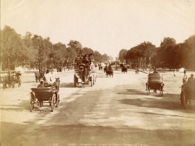 Perspective des Champs-Elysées - Paris 1900 - Tirage albuminé - X Phot