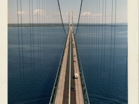 Pont Mackinac - Michigan - Tirage vintage couleur
