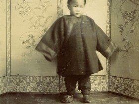 Mary, petite enfant chinoise - Aristotype au collodion