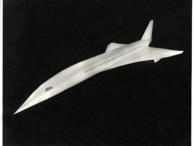 Maquette d'étude du Concorde, avant construction - Tirage argentique