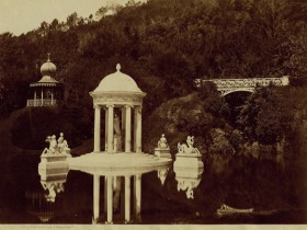 Temple de Diane - Villa Pallavicini, à Gênes - Tirage albuminé