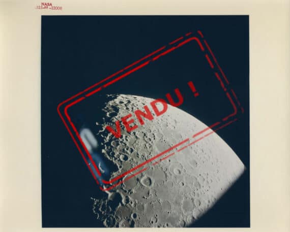 Surface de la Lune, Apollo XV - NASA AS15-88-12008 - Tirage vintage