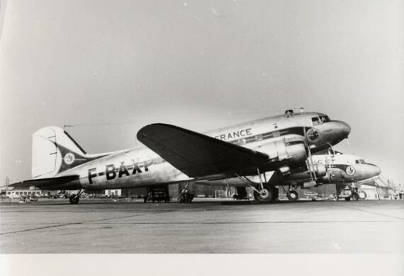 Douglas DC-3 & DC-4 Air France - Tirage argentique original - Photo Memory