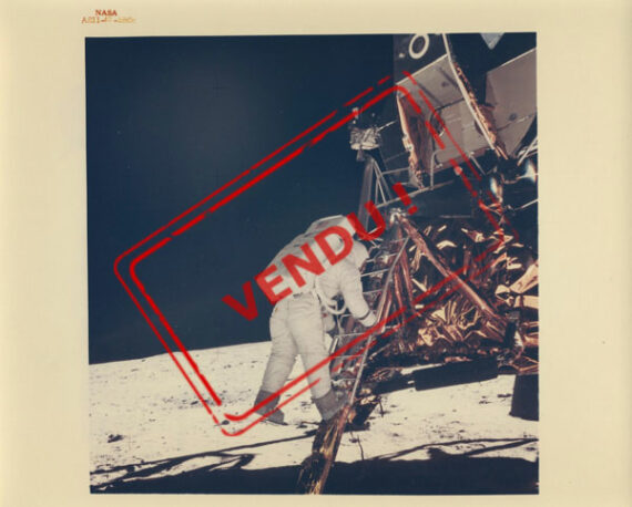 Apollo 11 - Buzz Aldrin descend sur la Lune - Photographie vintage NASA - Photo Memory