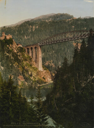 Viaduc de la Trisanna, Tyrol, Autriche - Photochrome P.Z. 6881 -