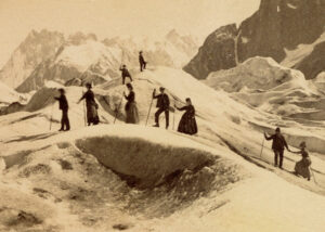 Joseph Tairraz :promenade sur la Mer de glace - Détail du tirage