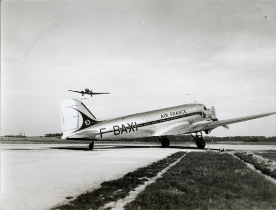 Douglas DC-3 F-BAXI Air France - Tirage argentique vintage