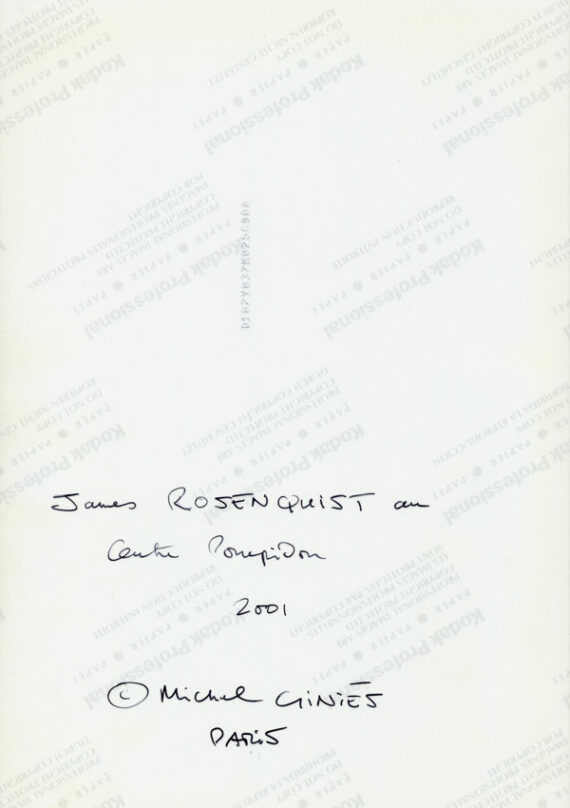 James Rosenquist, par Michel Giniès - Dos