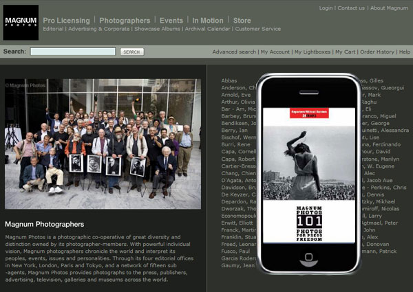 Magnum Photos sur iPhone