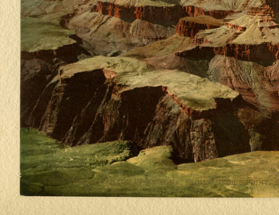 Panorama sur le Grand Canyon - Photochrome DPC - Légende