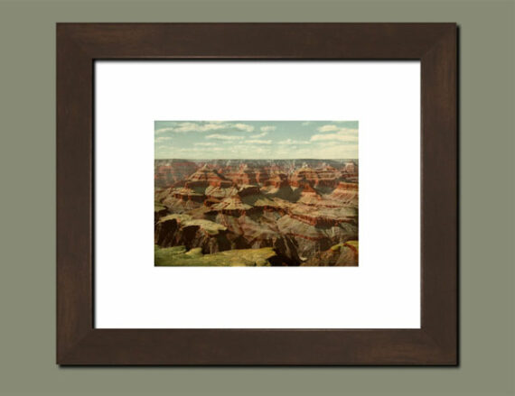 Panorama sur le Grand Canyon - Photochrome DPC - Cadre