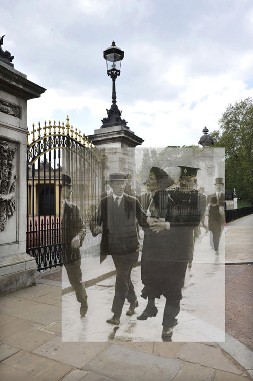 Streetmuseum du London Museum - Exemple de vue en réalité augmentée