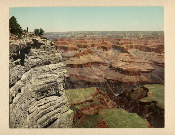 Vue sur le Grand Canyon - Photochrome PDC - Montage carton