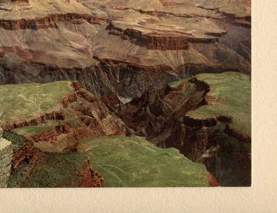 Vue sur le Grand Canyon - Photochrome PDC - Détail