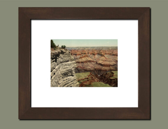 Vue sur le Grand Canyon - Photochrome PDC - Cadre