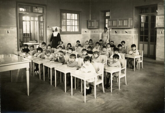 Photo de classe - Ecole d'autrefois - Photographie ancienne