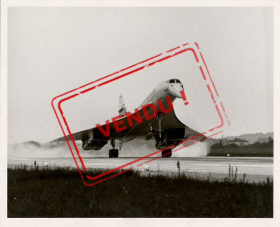 Concorde 001 F-WTSS à l'atterrissage - Photographie originale