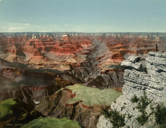 Vue sur le Bright Angel Canyon - Photochrome Detroit Photogaphic Company (DPC) | PHOTO MEMORY