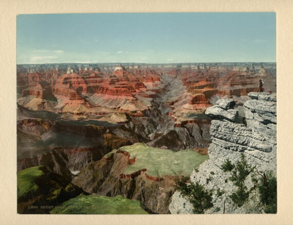 Vue sur le Bright Angel Canyon - Photochrome Photographic Detroit Company