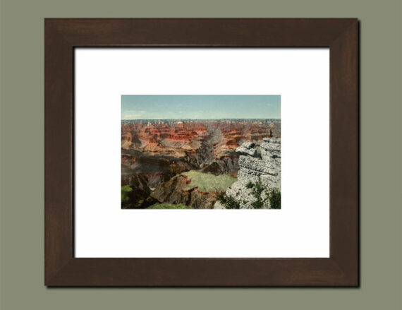 Vue sur le Bright Angel Canyon - Photochrome - Suggestion d'encadrement