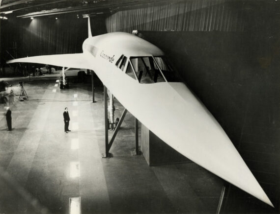 Maquette du Concorde - Tirage argentique original
