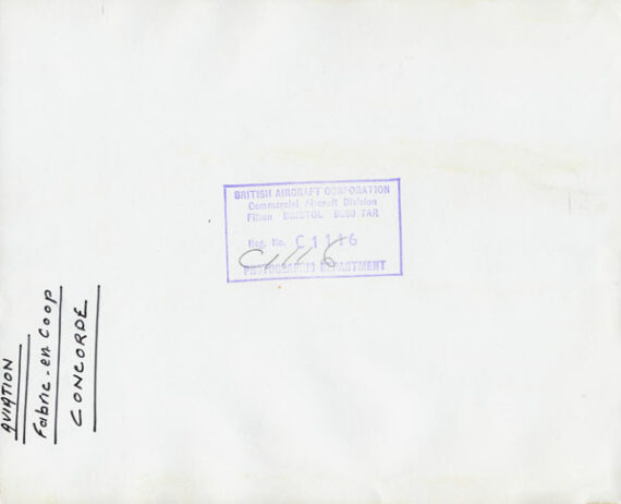 Concorde G-AXDN - Tirage argentique original - Dos
