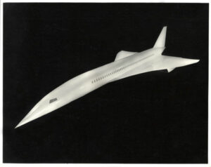 Maquette d'étude du Concorde, avant construction - Tirage argentique - Photo Memory