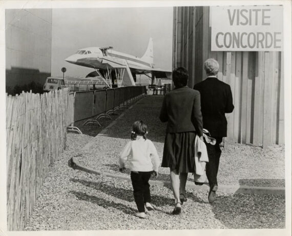 Concorde à Orly, mock-up TWA - Tirage argentique vintage - Photo Memory