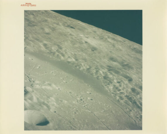 Lune : cratère de Humboldt - Mission Apollo 15 - Tirage vintage de la NASA - Photo Memory