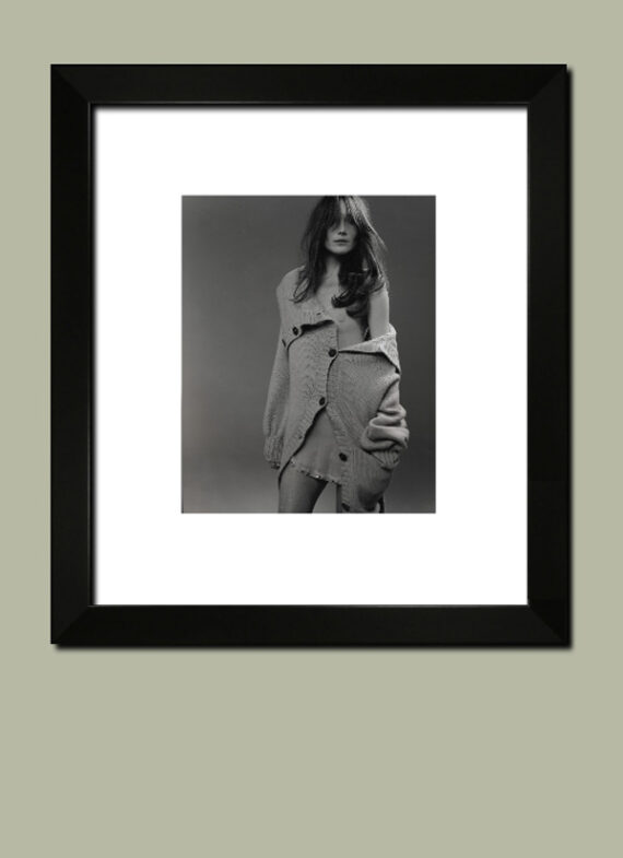 Carla Bruni, portrait par Michel Comte - Suggestion d'encadrement