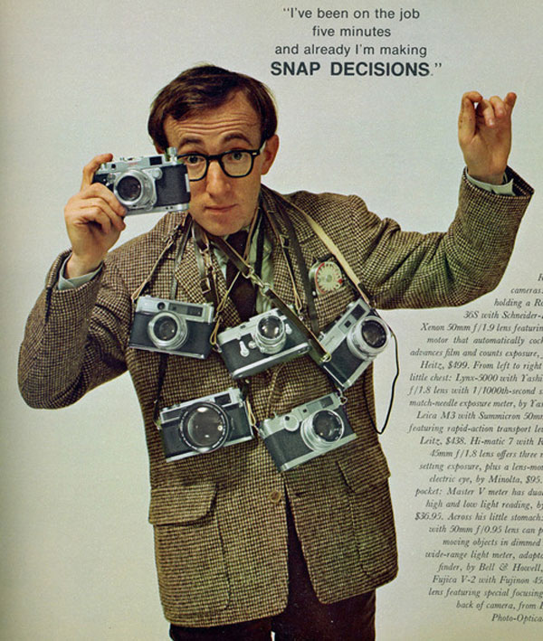Woody Allen, photographe, fan de Leica