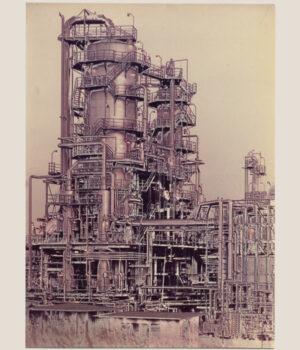 Effet Sabatier, pseudo-solarisation : monument industriel - - Tirage argentique sur papier Adox - Photo Memory