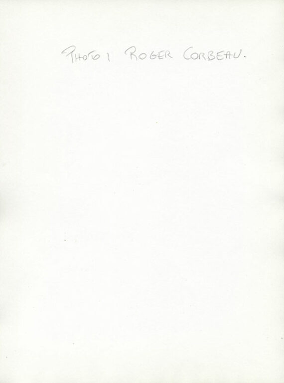 Jean Cocteau par Roger Corbeau - Dos du tirage | PHOTO MEMORY