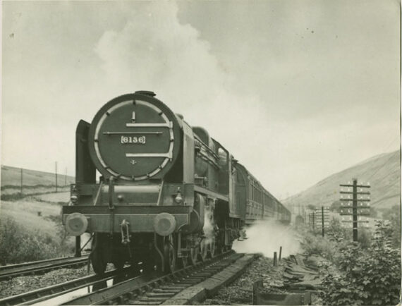 Royal Scot Train - Tirage argentique noir et blanc | Photo Memory