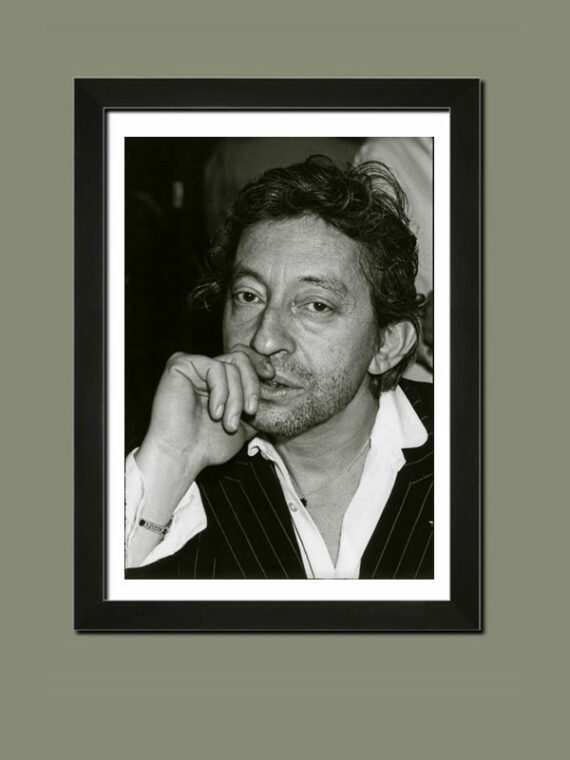 Portrait de Serge Gainsbourg, par Serge Benhamou - Suggeston d'encadrement - Photo Memory