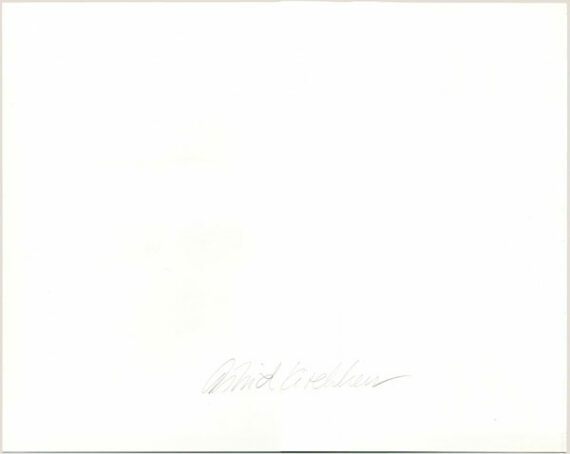 Signature d'Astrid Kirchherr au dos du tirage - Photo Memory
