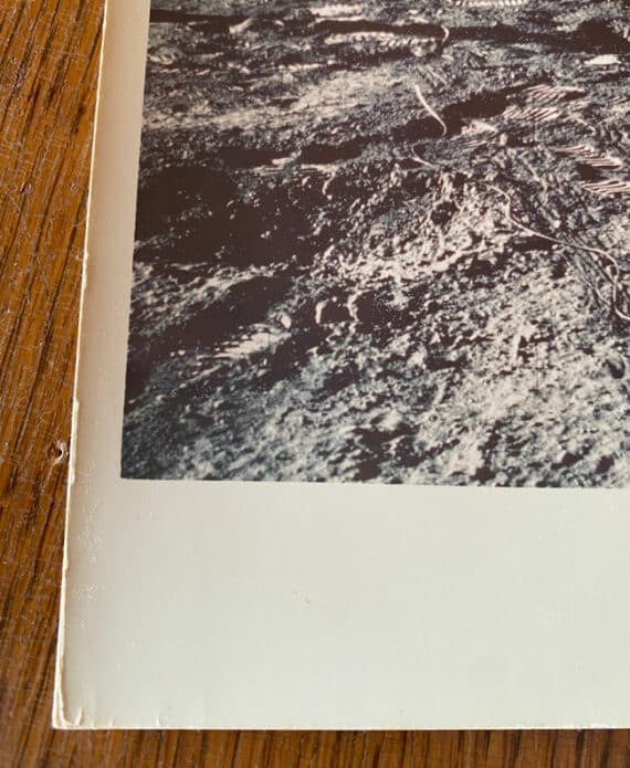 Apollo 11 : Buzz Aldrin pose sur la Lune - Tirage vintage de la NASA - Nasa AS11-40-5875 - Détail