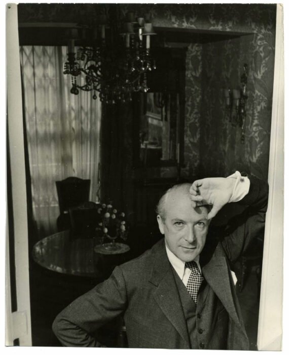 Cecil Beaton, portrait par Tom Blau - Tirage original vintage - Photo Memory