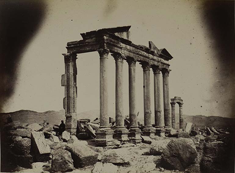 Louis Vignes - Palmyre, mausolée à l'extrémité ouest de la colonnade , 1864