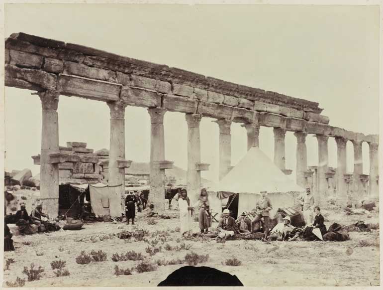 Anonyme - Camp à Palmyre, 1873 - Source : Rijksmuseum
