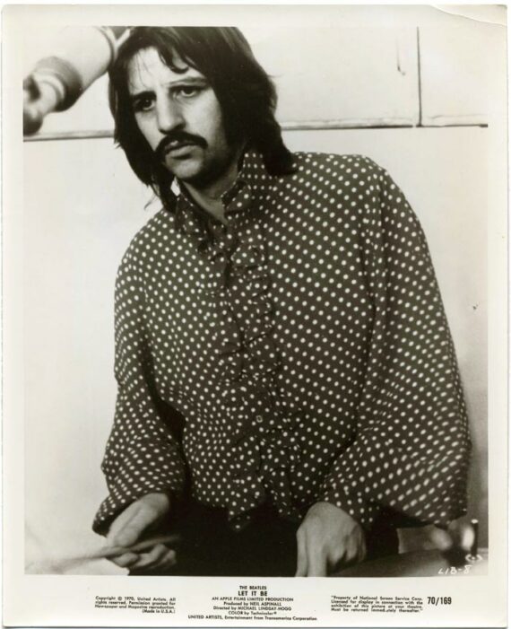 Portrait de Ringo Starr, film Let It be - Tirage argentique original - Photo Memory