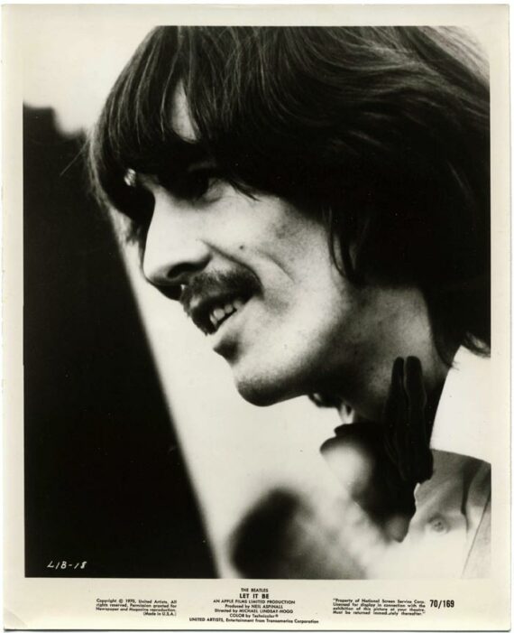 Portrait de George Harrison, film Let It be - Tirage argentique original - Photo Memory