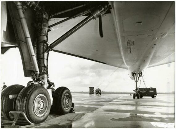 Concorde 001 F-WTSS : train d'atterrissage - Tirage argentique vintage - Photo Memory