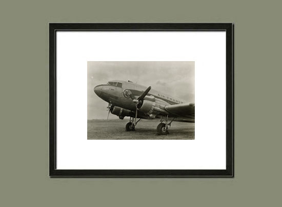 DC-3 Air France F-BBBA - Suggestion d'encadrement de cette photo vintage de collection