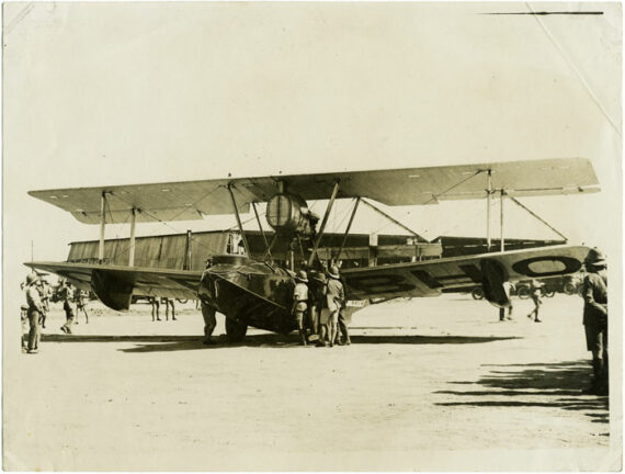 Hydravion Vickers Vulture G-EBHO - Tour du monde en avion 1924 - Tirage argentique d'époque - Photo Memory