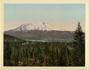 Californie : Mont Shasta, photochrome vintage Detroit Photographic Co. - Photo Memory