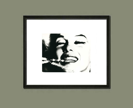 Marilyn Monroe, portrait recadré, par Bert Stern - Tirage argentique original, 1982 - Suggestion d'encadrement