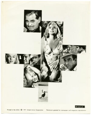Montage photo de l'affiche du film The Misfits - Tirage argentique d'époque, 1960 - Photo Memory