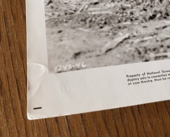 Cary Grant dans la Mort aux trousses, scène de l'avion - Détail du tirage