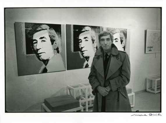 Hergé et les portraits d'Andy Warhol, par Michel Giniès - Tirage argentique signé et numéroté - Photo Memory